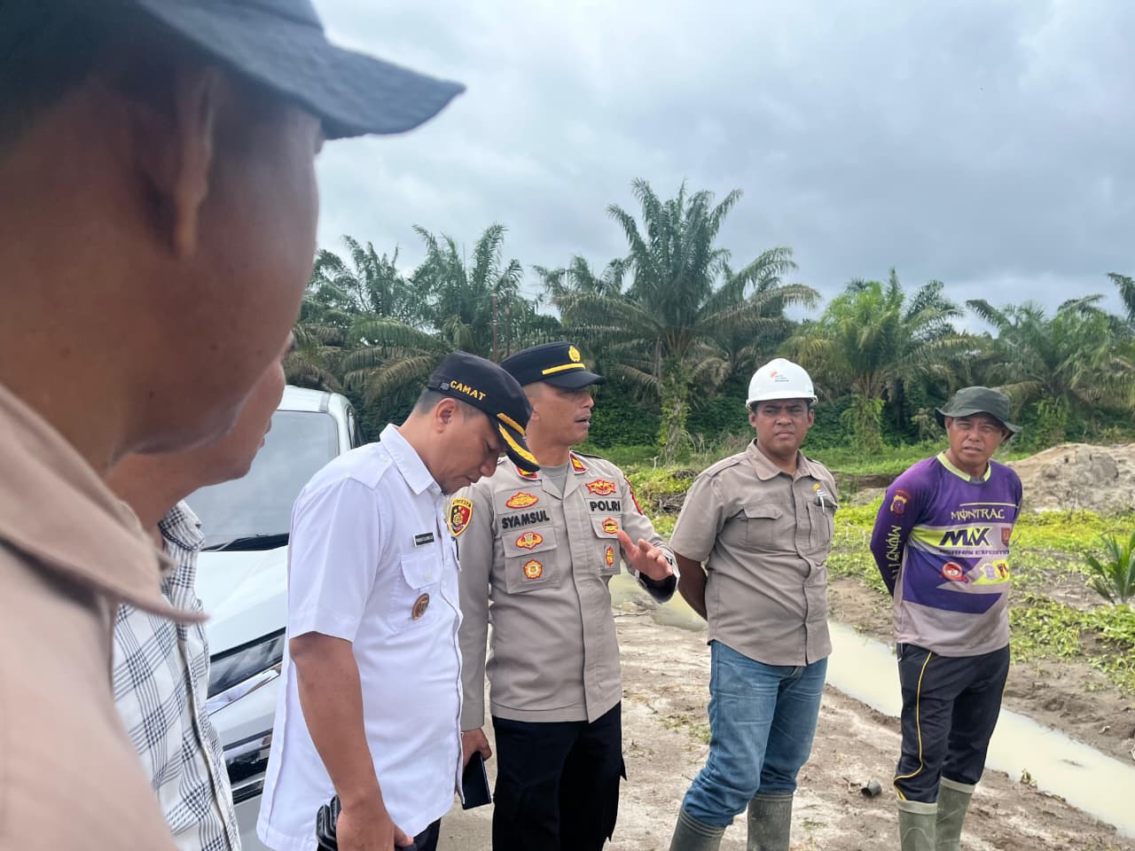 Kapolsek Kota Kisaran Tinjau Lahan Jagung Program Ketahanan Pangan di Desa Taman Sari