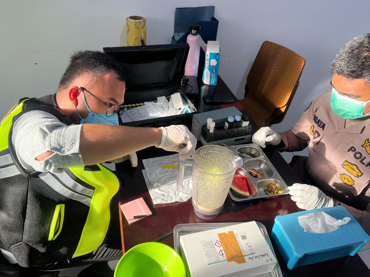 Dokkes Polres Asahan Gelar Pemeriksaan Safety Food dan Bagikan Makanan Bergizi untuk Anak Sekolah